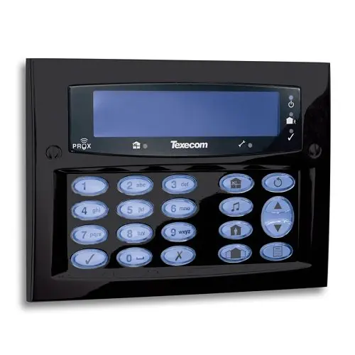 Alarm Texecom Keypad LCDLP Premier Elite, Metal