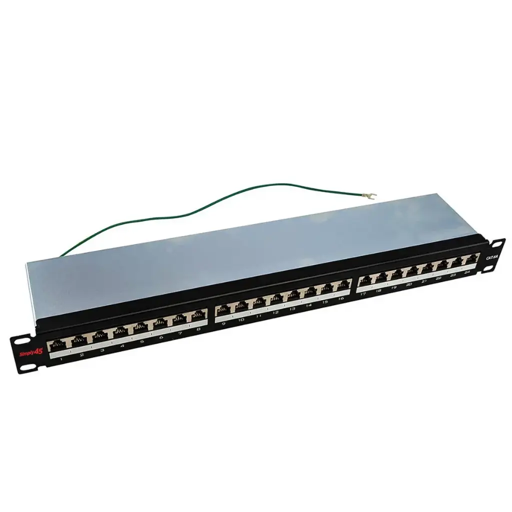 Patch panels 24 Port Loaded Shielded 10GBaseT Patch Panel