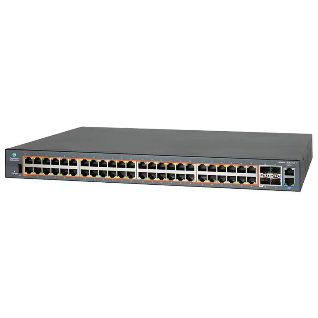 Cambium cnMatrix EX2052P 48-port PoE+ L2/L3 managed switch 48x1G and 4xSFP+ (10GbE) uplinks, 400W PoE budget