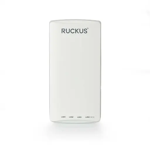 [RUC-H550-U] Ruckus H550 Unleashed - Wi-Fi 6 dual-band concurrent 2.4 GHz & 5 GHz, Wired/Wireless Wall Switch, BeamFlex+, 1 10/100/1000 & 4 10/100/1000 Ethernet Access Ports, POE in, PoE out (one port), USB port.  Does not include DC power supply.