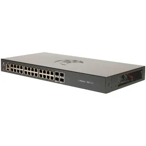 [CAM-EX1028] Cambium cnMatrix EX1028 24-port Non-PoE 1GB L2 switch, 4x 1G SFP, 56 Gbps throughput