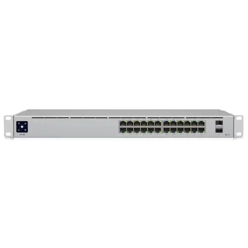 [UBI-USW-24-POE] Ubiquiti UniFi 24-port PoE+ L2 Ethernet switch, 16 GbE PoE+, 8x GbE, 2x 1G SFP uplink ports, 95W PoE budget
