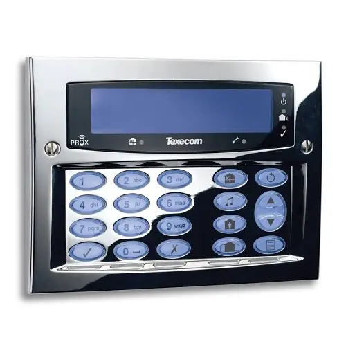 Alarm Texecom Keypad LCDLP Premier Elite, Metal