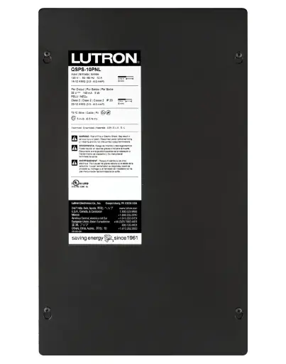 [QSPS-10PNL] Lutron 230V Smart Panel Power Supply