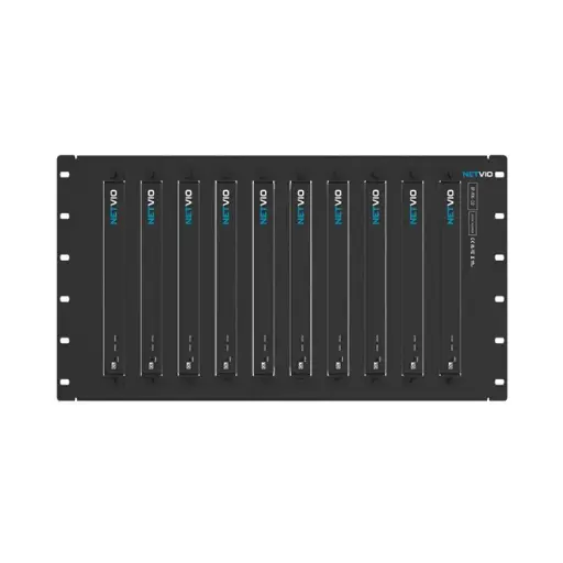 [NET-IP-RK-10] Netvio 19" Universal Rack For All Netvio JP4 AVoIP Devices, Black, 6U, 10 Units
